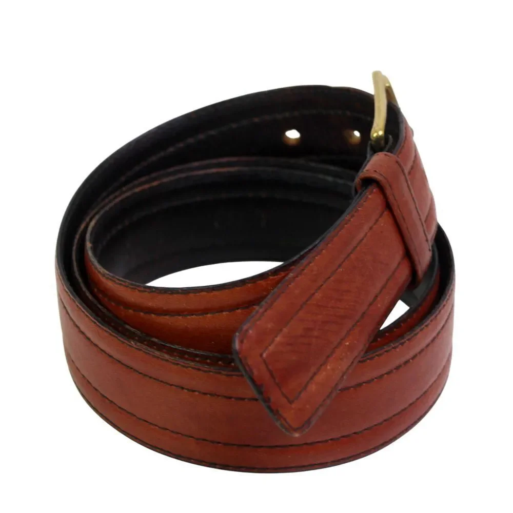 Waugh's Mens Store BROWN REAL LEATHER 1 1/8